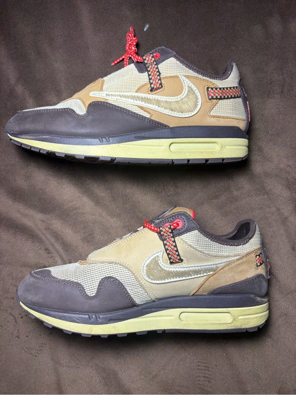 Nike Air Max 1 x Travis Scott Cactus Jack “Baroque Brown” Sneakers - Mens US 8.5